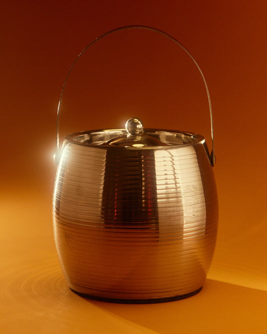 Vintage Golden Beehive Ice Bucket