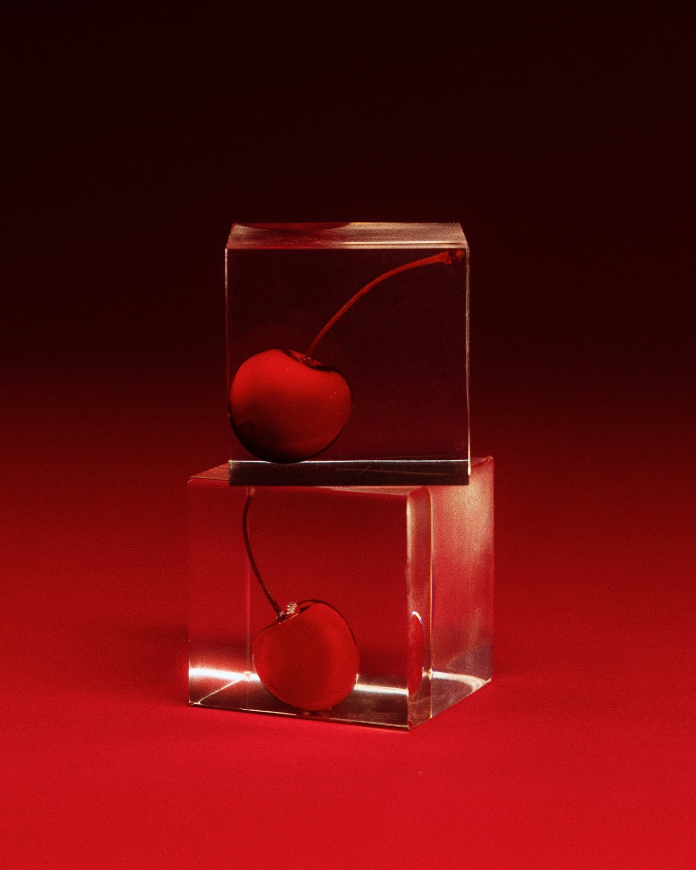Resin Cherry Cube