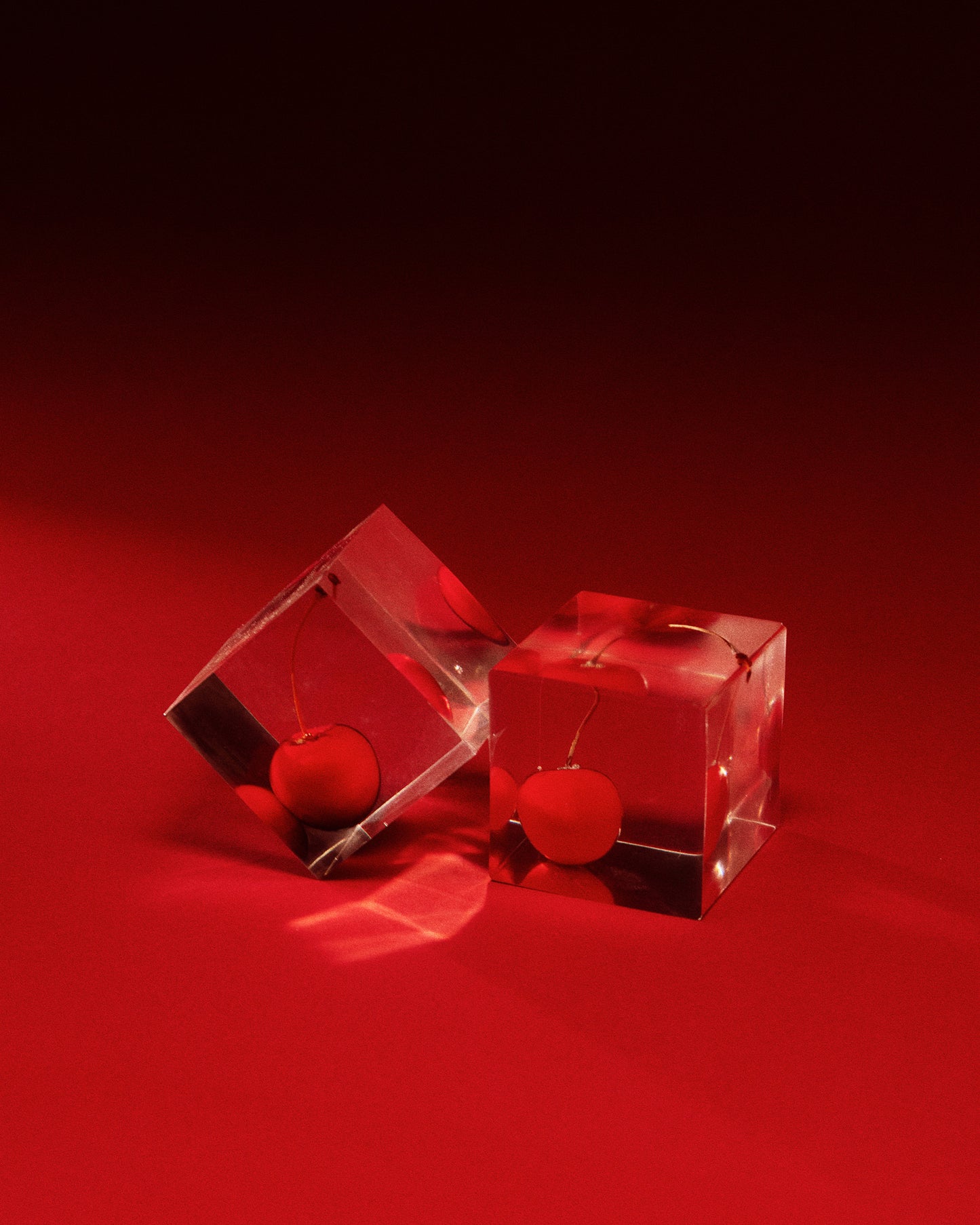 Resin Cherry Cube