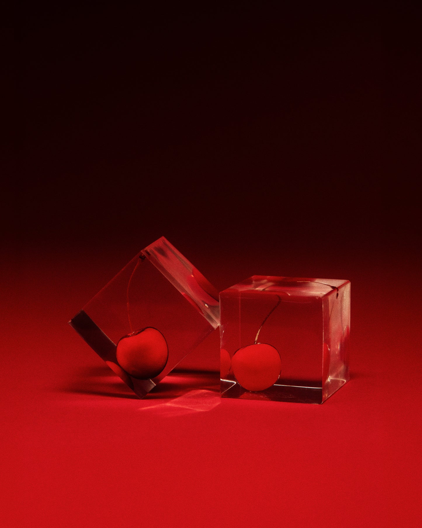 Resin Cherry Cube